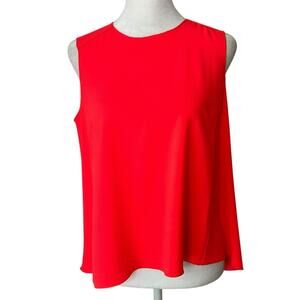 Trina Turk neon coral pink sleeveless top size S